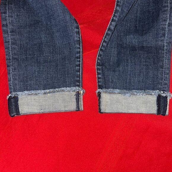 Kut from the Kloth Blue Ankle Cuffed Jeans Size 4 - Picture 4 of 10